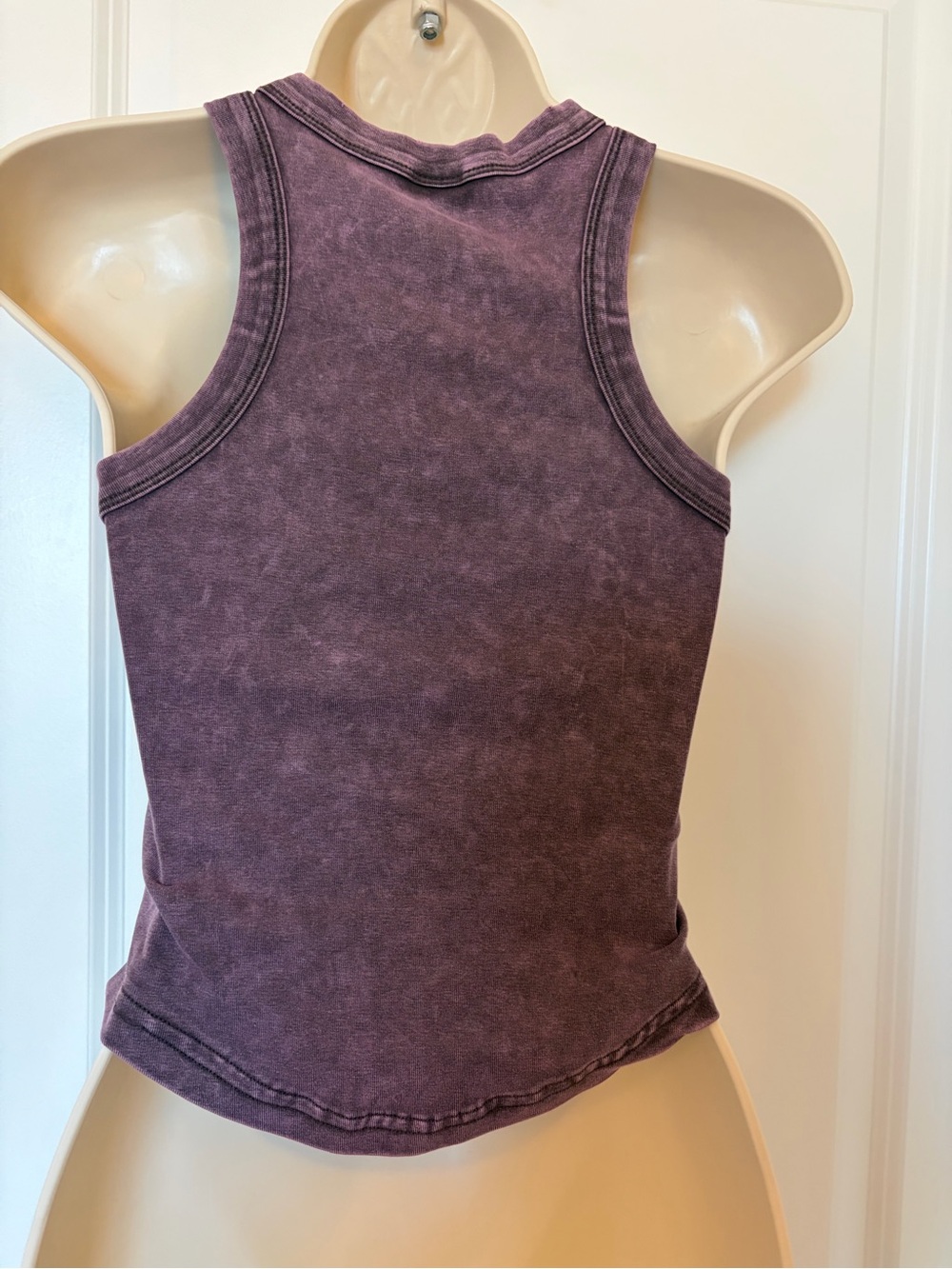 Washed Plum Racerback Tank Top - Picture 3 of 4